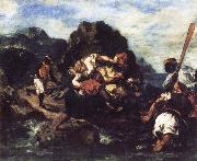 Eugene Delacroix African Priates Abducting a Young Woman china oil painting artist